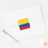Vlag van Colombia Vierkante Sticker (Envelop)