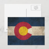  vlag van Colorado Briefkaart (Voorkant / Achterkant)