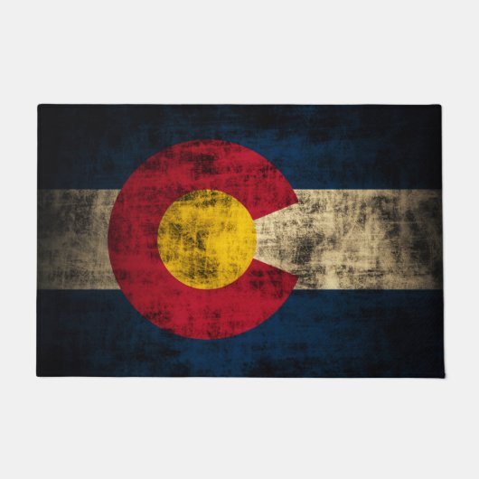  vlag van Colorado Deurmat (Voorkant)