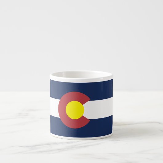 Vlag van Colorado Espresso Kop (Voorkant)