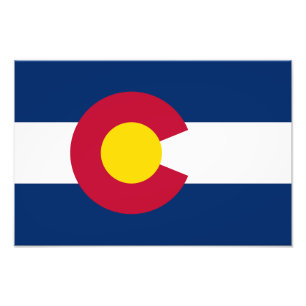 Vlag van Colorado Foto Afdruk