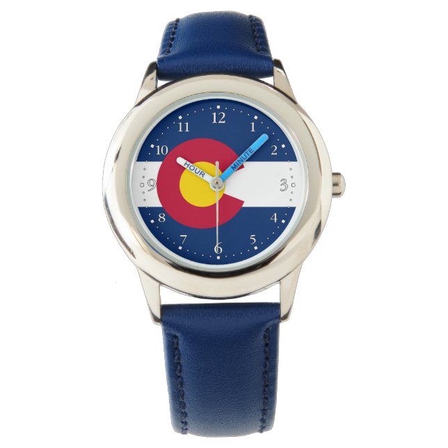 Vlag van Colorado Horloge (Voorkant)