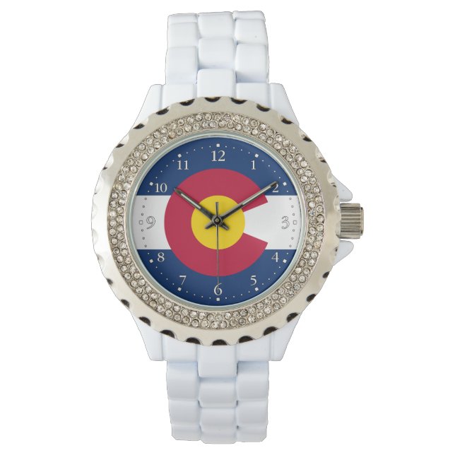 Vlag van Colorado Horloge (Voorkant)