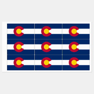 Vlag van Colorado Labels