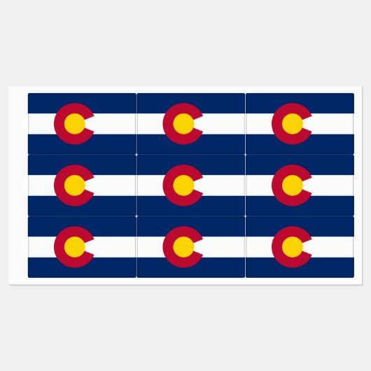Vlag van Colorado Labels (Vel)