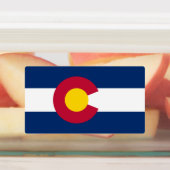 Vlag van Colorado Labels (Aangebracht)