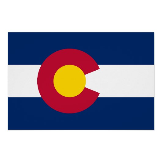 Vlag van Colorado Perfect Poster (Voorkant)