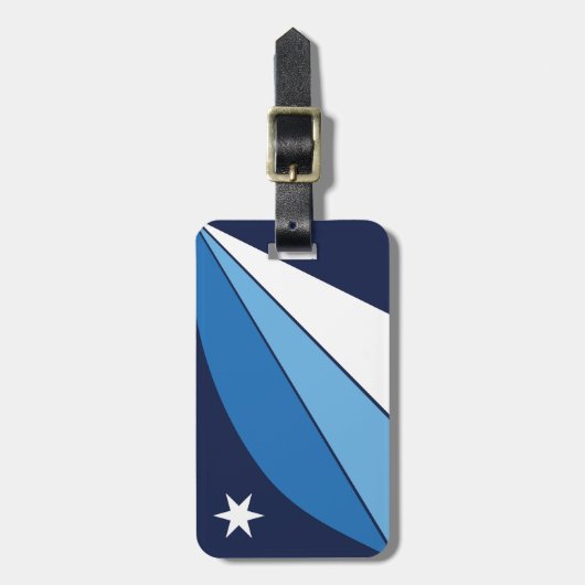 Vlag van Columbia, South Carolina Bagagelabel (Voorkant verticaal)