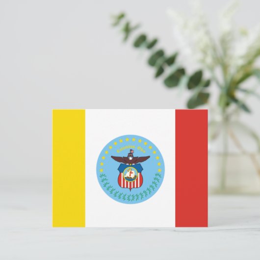 Vlag van Columbus, Ohio Briefkaart (Staand voorkant)