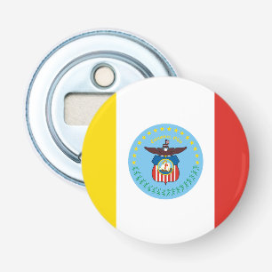 Vlag van Columbus, Ohio Flesopener Button Flesopener