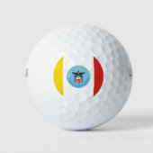 Vlag van Columbus, Ohio Golf Balls Golfballen (Voorkant)