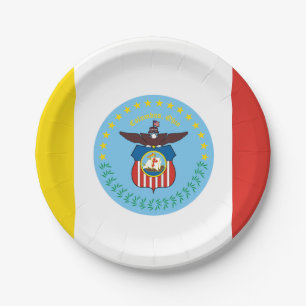 Vlag van Columbus, Ohio Papieren Borden Bordje