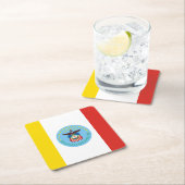 Vlag van Columbus, Onderzetter Ohio Square Paper (Insitu)