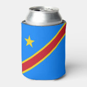 Vlag van Congo Kinshasa Blikjeskoeler (Blikje Voorkant)