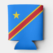Vlag van Congo Kinshasa Blikjeskoeler (Achterkant)