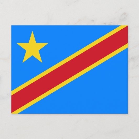 Vlag van Congo-Kinshasa Briefkaart (Voorkant)