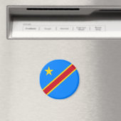 Vlag van Congo Kinshasa Magneet (Insitu (Vaatwasser))