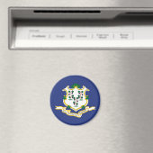 Vlag van Connecticut Magneet (Insitu (Vaatwasser))