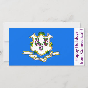Vlag van Connecticut, Prettige Feestdagen vanuit d Feestdagenkaart