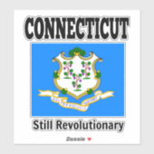 Vlag van Connecticut, Verenigde Staten Sticker (Vel)