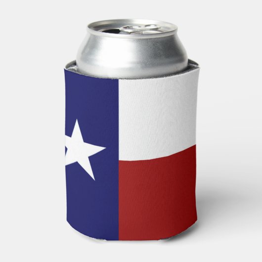 Vlag van Cool Patriotic Texas Blikjeskoeler (Blikje Voorkant)