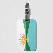 Vlag van Coral Springs, Florida Bagagelabel (Voorkant (verticaal))