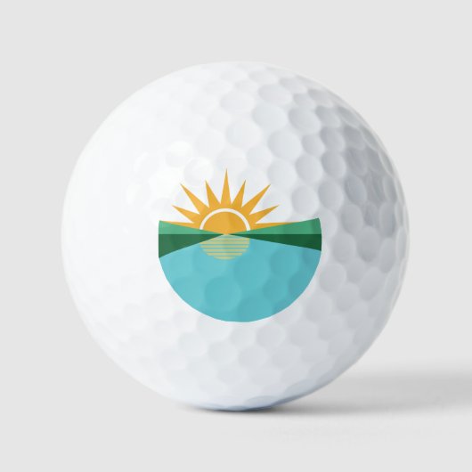 Vlag van Coral Springs, Florida Golfballen (Voorkant)