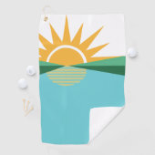 Vlag van Coral Springs, Florida Golfhanddoek (Insitu)