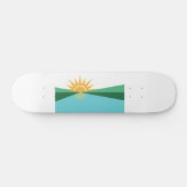 Vlag van Coral Springs, Florida Skateboard (Horizontaal)