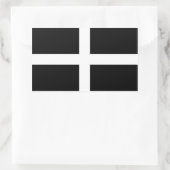 Vlag van Cornwall Rechthoekige Sticker (Tas)