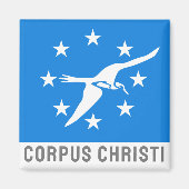 Vlag van Corpus Christi, Texas Magneet (Voorkant)