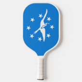 Vlag van Corpus Christi, Texas Pickleball Paddle (Achterkant)