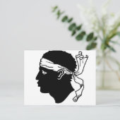 Vlag van Corsica Briefkaart (Staand voorkant)