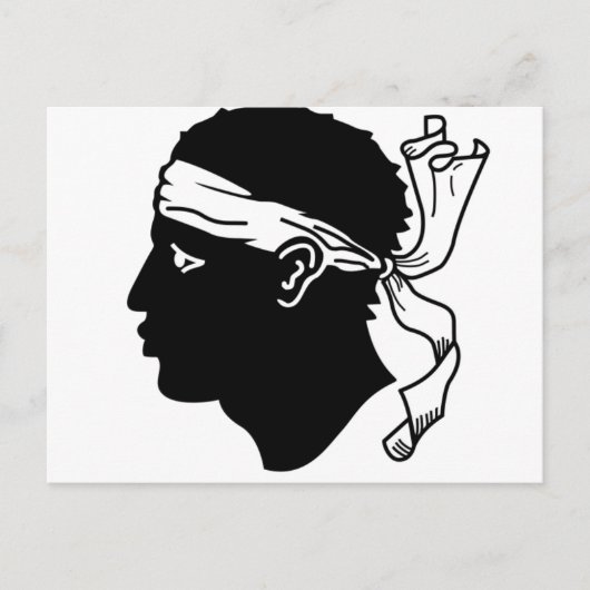 Vlag van Corsica Briefkaart (Voorkant)