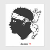 Vlag van Corsica Sticker (Vel)