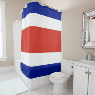 Vlag van Costa Rica Douchegordijn