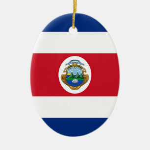Vlag van Costa Rica Keramisch Ornament