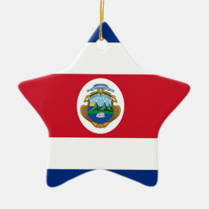 Vlag van Costa Rica Keramisch Ornament