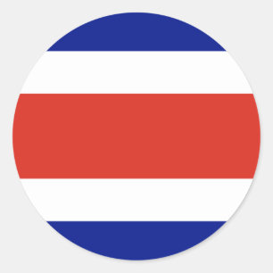 Vlag van Costa Rica Ronde Sticker