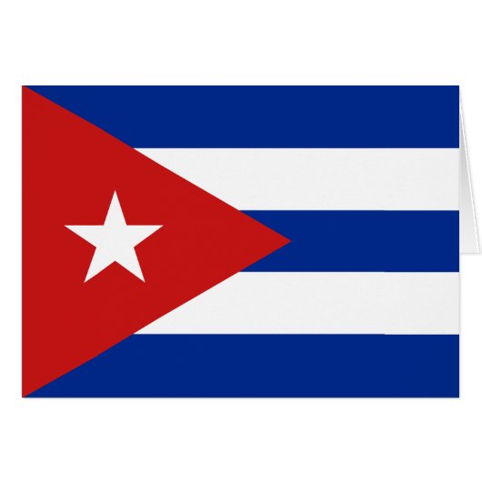 Vlag van Cuba (Voorkant Horizontaal)