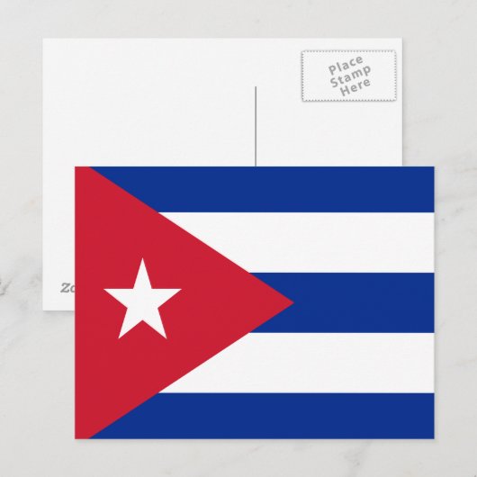 Vlag van Cuba Briefkaart (Voorkant / Achterkant)