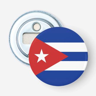 Vlag van Cuba Button Flesopener