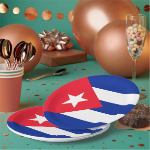 Vlag van Cuba Papieren Bordje