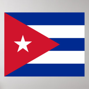 Vlag van Cuba Poster