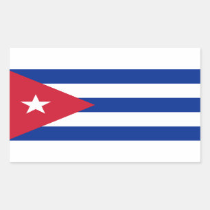 Vlag van Cuba Rechthoekige Sticker