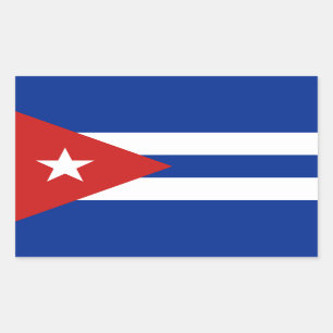 Vlag van Cuba Rechthoekige Sticker