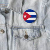 Vlag van Cuba Ronde Button 5,7 Cm (In situ)