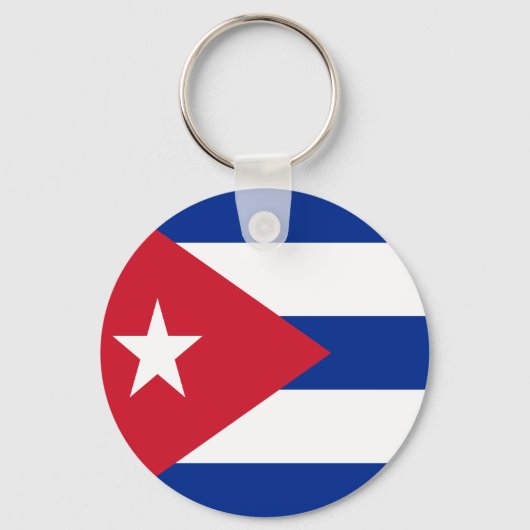 Vlag van Cuba Sleutelhanger (Voorkant)