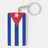 Vlag van Cuba Sleutelhanger (achterkant)