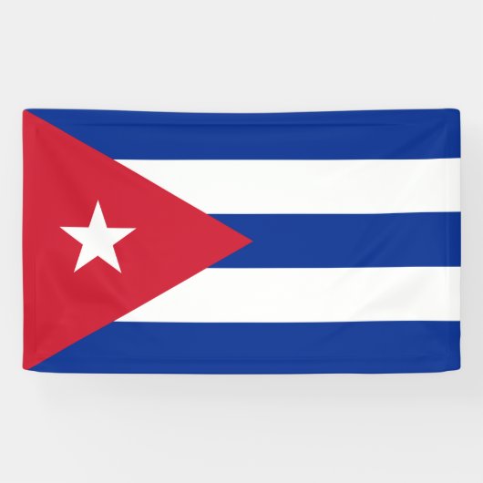 Vlag van Cuba Spandoek (Horizontaal)